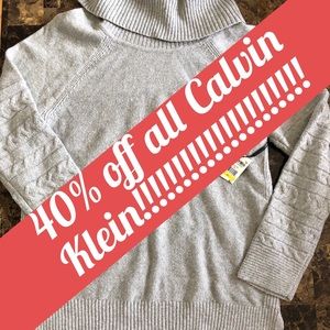 Take 40% off all Calvin Klein items!! Not for sale